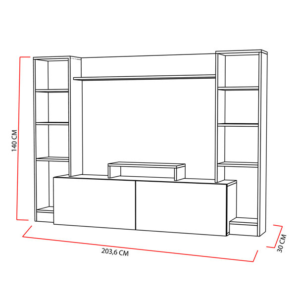 Brayden Studio Demir Entertainment Unit for TVs up to 48" Wayfair.ie